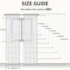2pcs Blackout Curtains for Bedroom Soft Polyester Fabric with Rod Pocket