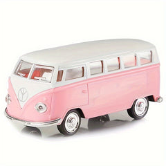 1:32 Alloy Bus Model Toy Car Can Open The Door Touch Decoration Back Force