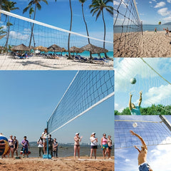 Sports Replacement Volleyball Net Weather Resistant High Strength Cable 9.5m