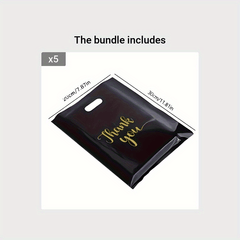 100pcs Reusable Plastic Gift Bags - Perfect for Boutiques & More