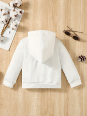Boys Casual Pullover Hooded Long Sleeve Sweatshirt For Spring Fall Kids Clothing