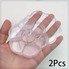 12 Grids Transparent Plastic Storage Box Nail Art Jewelry Pill Beads Organizer