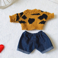 Plush Baby Clothes Knitted Sweaters and Shorts for Dolls