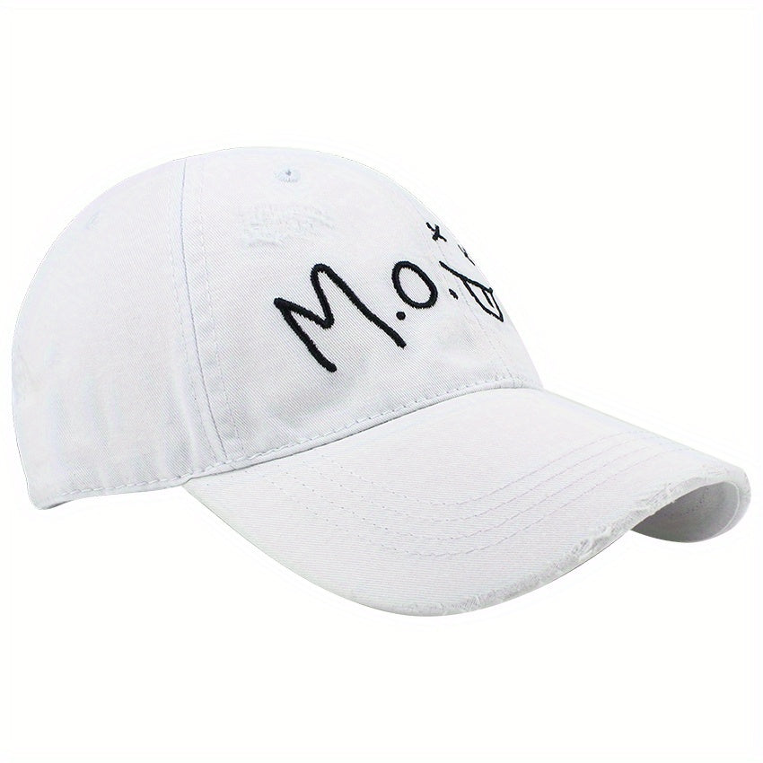 Curved Eaves Soft Cap Embroidered Letters Male Female Baseball Cap