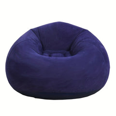Inflatable Lounge Chair Flocking Portable Sofa Single Sofa
