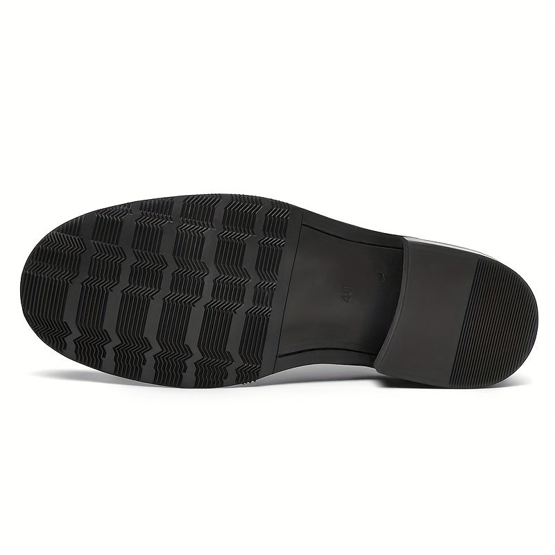 Men's Lace-up Smart Casual Dress Shoes Outdoor Rubber Sole