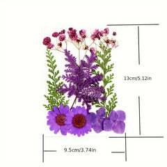 10pcs Embossed Dried Flower Craft Supplies DIY Thanksgiving Stickers