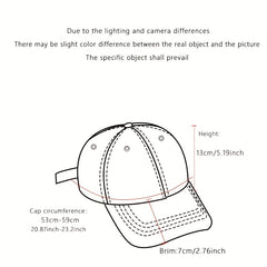 Embroidery Baseball Cap Casual Outdoor Sports Hat Unisex Sunscreen Dad Hats