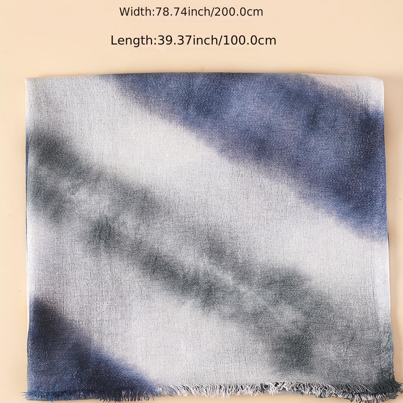 Tie Dye Scarf For Women Casual Thin Cotton Linen Pri