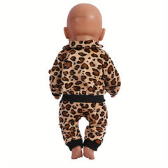 Leopard Print Doll Clothes for 17-18 Inch American Dolls