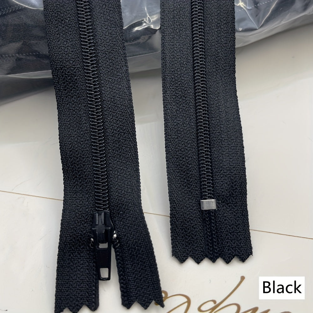 5pcs 9.8" Nylon Zippers for Sewing Crafts - DIY Clothing Decoration