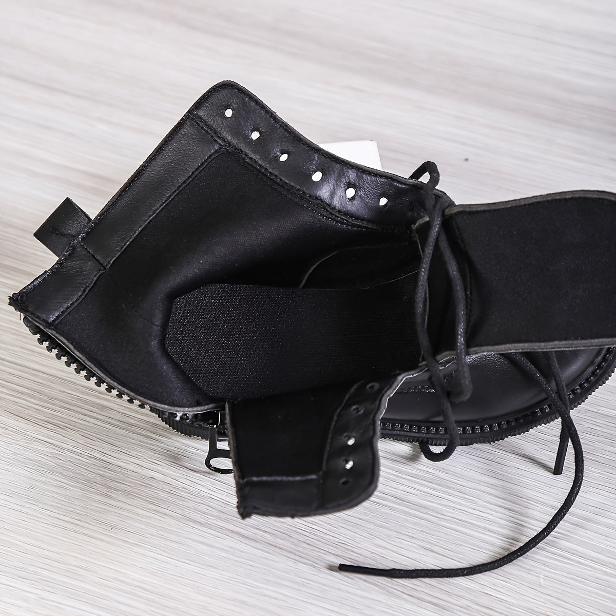 Girls Lace Up Ankle Boots Non Slip Side Zipper Comfortable Kids Shoes