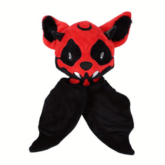 Halloween Skeleton Bat Plush Toy with Orange Wings Soft Stuffed Animal Red