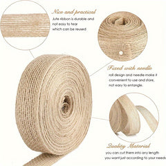 Christmas Tree Gift Wrapping Burlap Ribbon 10 Meters Long