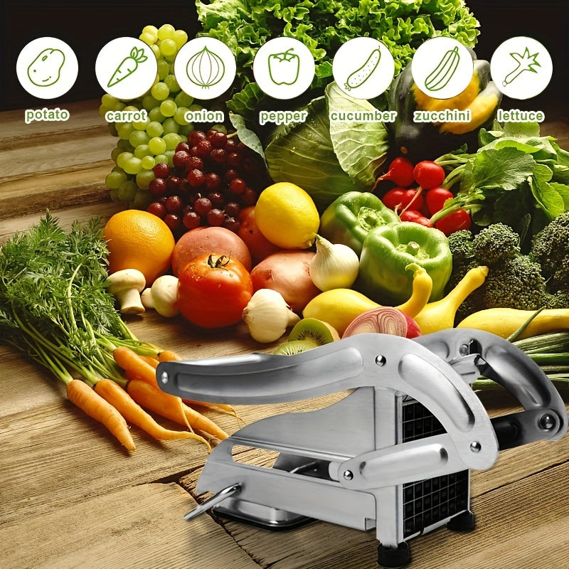 French Fry Cutter Commercial Stainless Steel Potato Vegetable Slicer