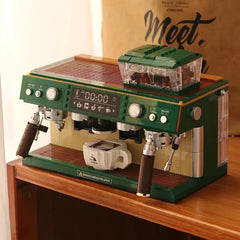 Retro Coffee Machine Mini Block Model Building Toy
