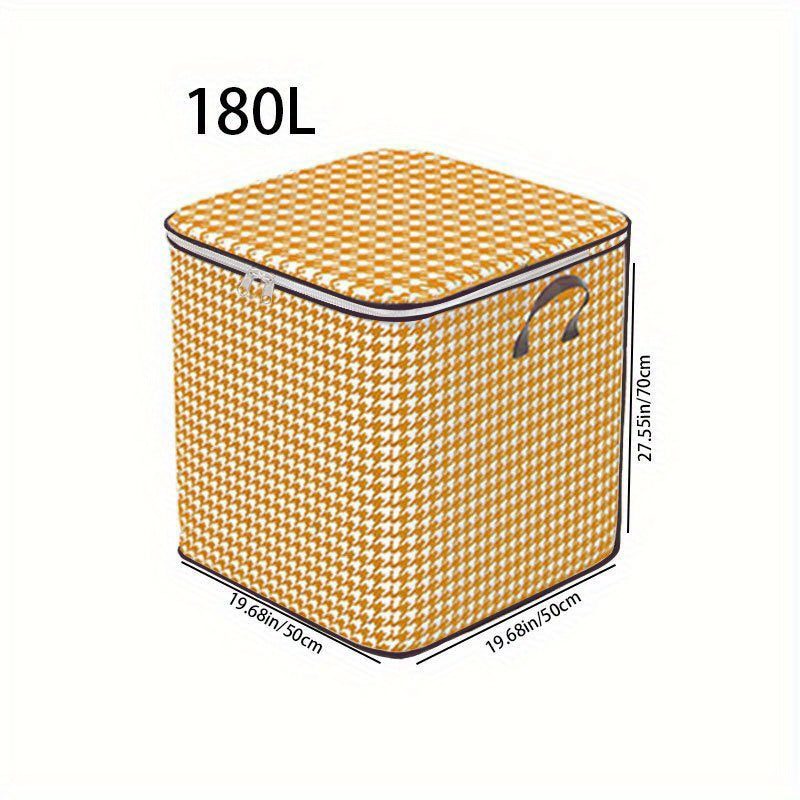 Orange Large Capacity Clothing Storage Bag Foldable Dustproof Bag