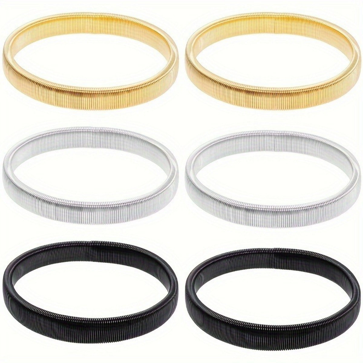 3pcs Metal Sleeve Holders Elastic Non Slip Arm Bands Men Women Sleeve Support