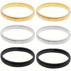 3pcs Metal Sleeve Holders Elastic Non Slip Arm Bands Men Women Sleeve Support