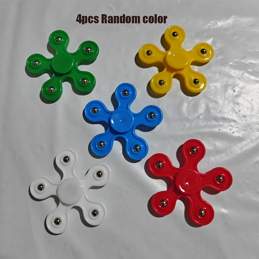 Colorful Fidget Spinner Toys Assorted Colors Compact Travel Friendly Ages 3