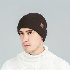 Cuffed Men's Warm Knitted Pullover Hat - Casual Style