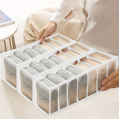 3pcs 7-grid Underwear Storage Box Multifunction Socks Storage Box
