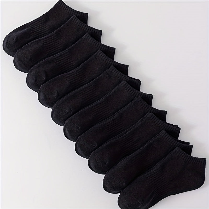 10 Pairs Soft Low Cut Ankle Socks Women's Stockings & Hosiery
