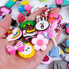 30PCS 50PCS Random Cartoon Anime Shoe Charms For Crocs And Shoe Decor