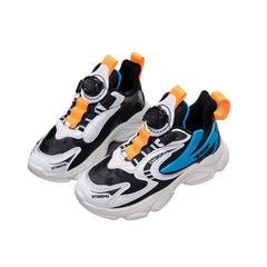 Boy's Chunky Shoes With Rotating Buckle Non Slip Sneakers For Kids