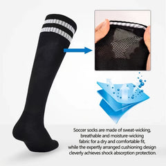 High Top Soccer Socks for Men and Women - Durable Athletic Socks
