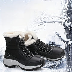 Women's Waterproof Plush Inner Snow Boots Winter Mid tube Boots