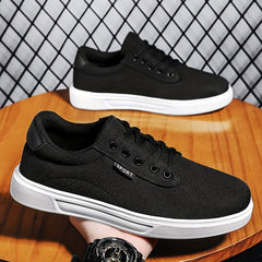 Men's Knitted Lace Up Casual Shoes Non Slip Sneakers