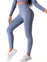 Solid Yoga Leggings Seamless Runing Fitness Workout Tight Pants