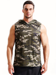 Quick Dry Camo Sports Vest for Men - Ideal for Running, Yoga, Climbing