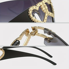 Men's Frameless Sports Sunglasses Y2K Vintage Glasses