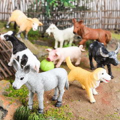 Large Farm Animals Figures Realistic Simulation Jumbo Plastic Farm Figurines