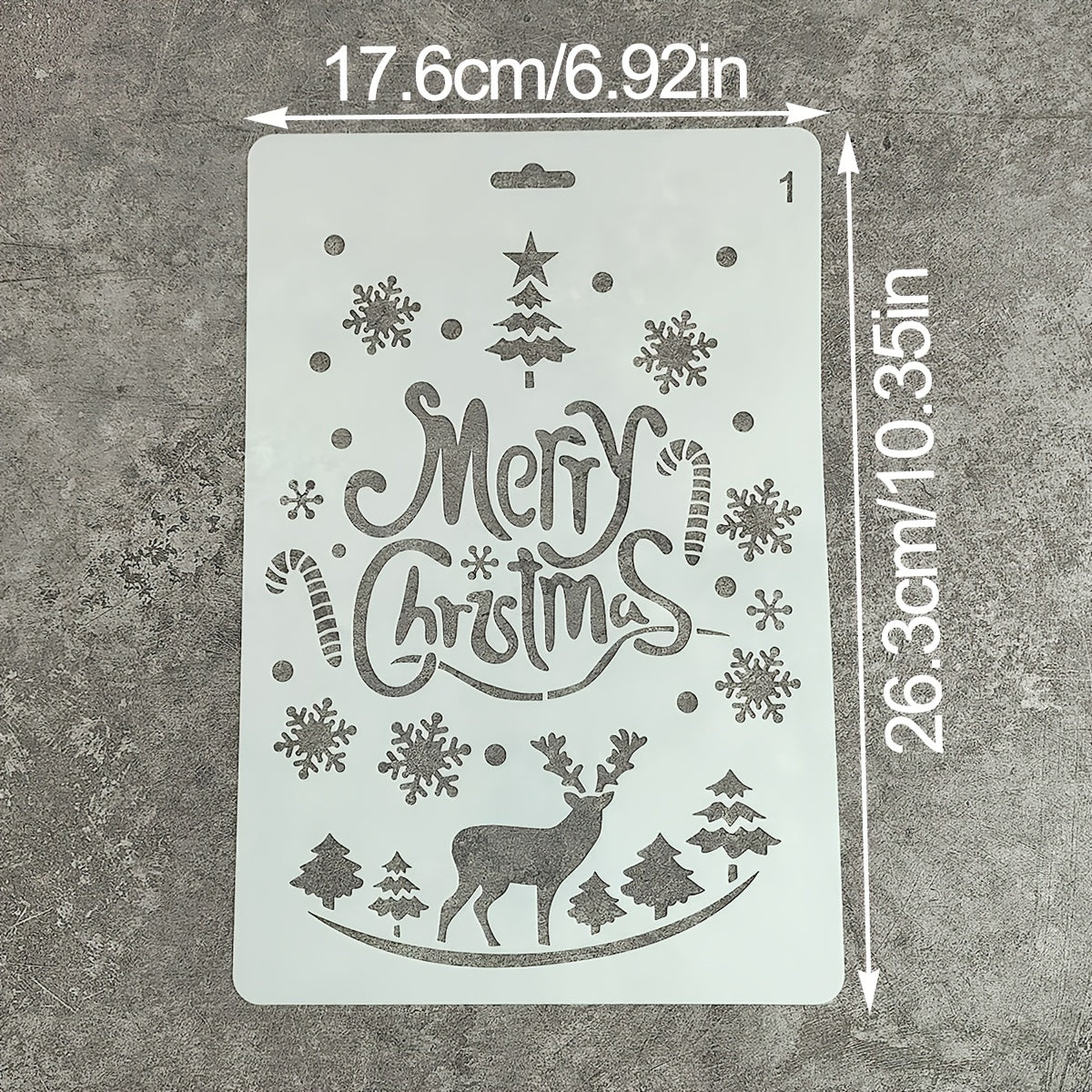 Christmas Lace Ruler Diy Photo Album Material Painting Stencil Hand Account Tool