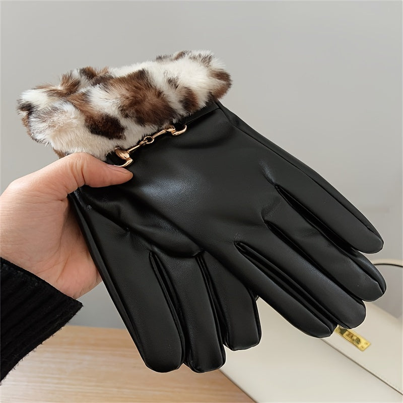 Windproof Cycling Gloves Touch Screen Warm Thickened Gloves