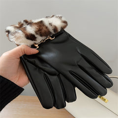Windproof Cycling Gloves Touch Screen Warm Thickened Gloves