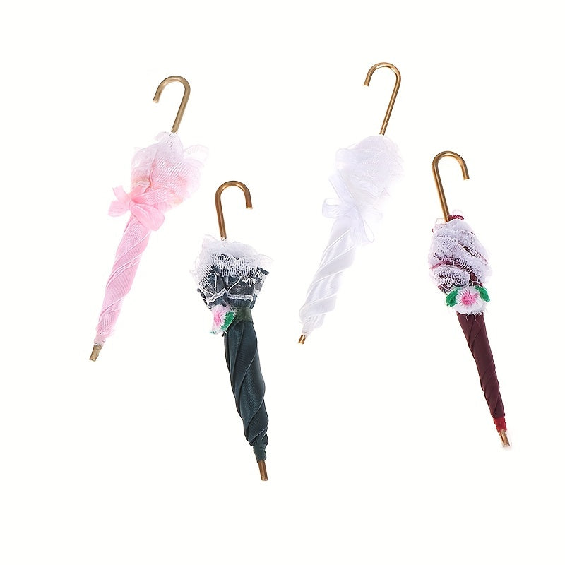 1:12 Dollhouse Royal Lady Lace Umbrella Accessory