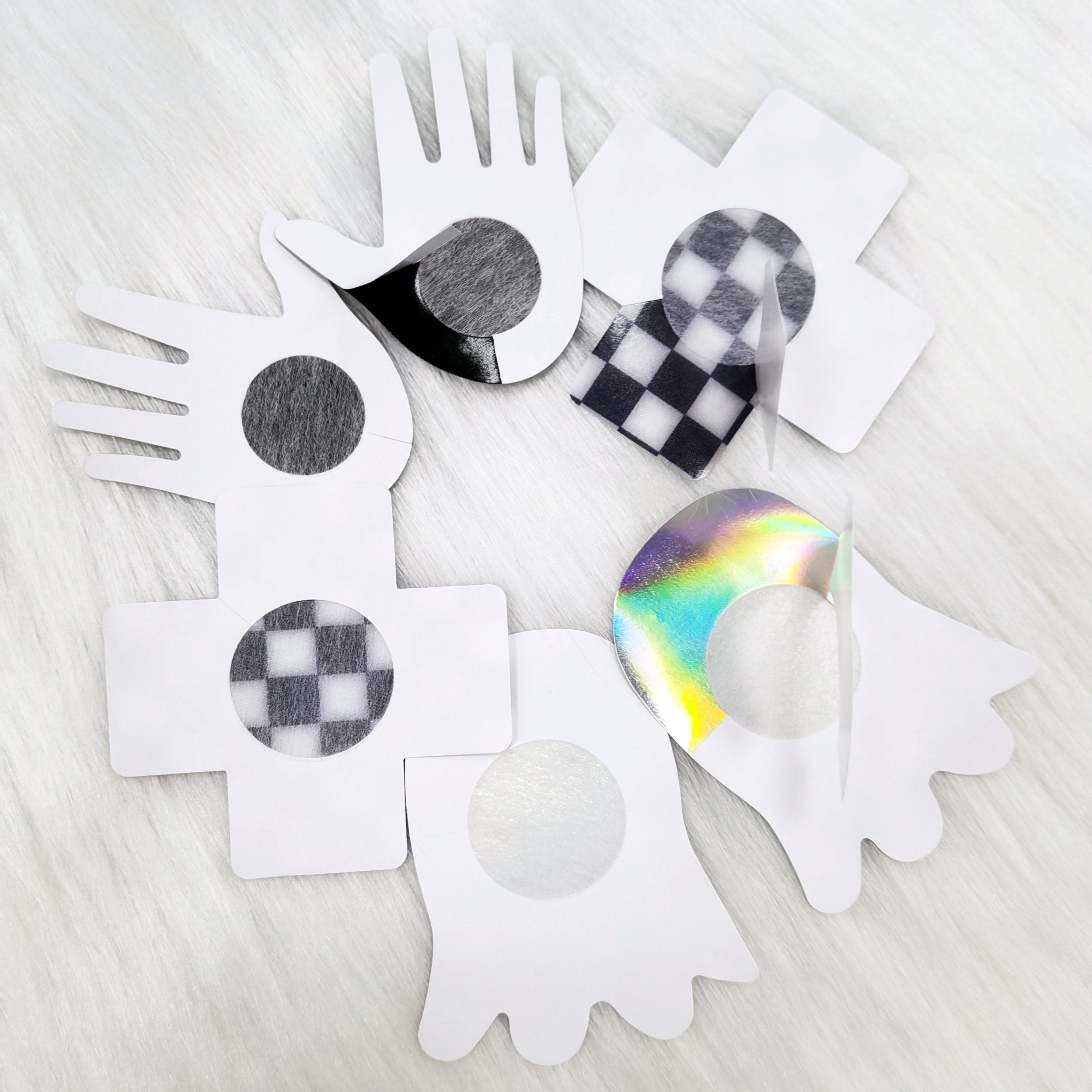 3 Pairs Halloween Nipple Pasties Self-adhesive Breast Pasties