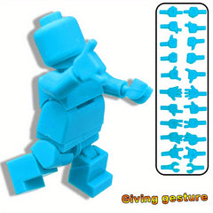 12 Joint Movable Building Block Toy for Ages 8 - Perfect Gift