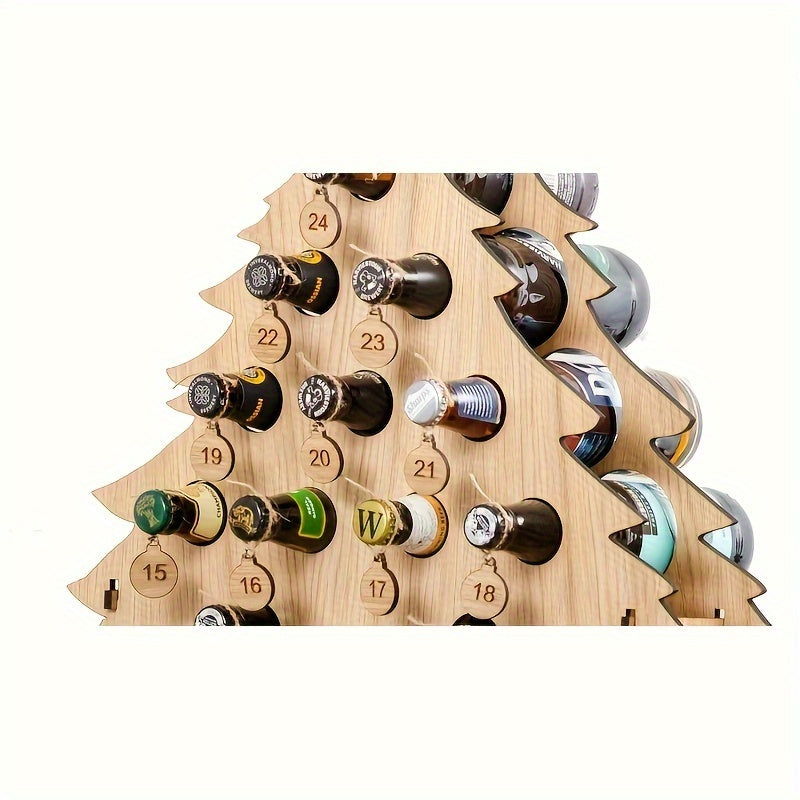 Wooden Wine Rack: Christmas Party Decorations