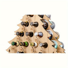 Wooden Wine Rack: Christmas Party Decorations