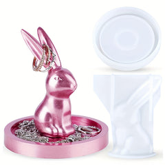 Epoxy Resin Silicone Mold 3D Rabbit Ring Holder DIY Craft