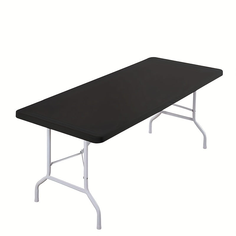 6pcs Polyester Elastic Table Cover Washable Table Cloth