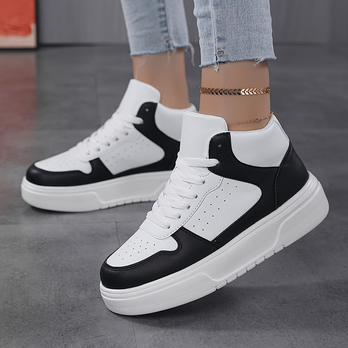Women's Chunky Sneakers Lightweight Casual Skate Shoes