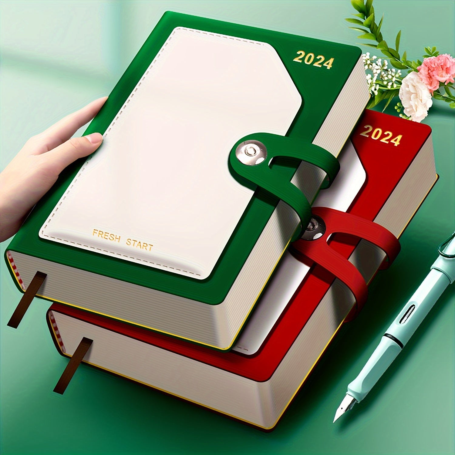 Classic Soft Cover Notebook with Pen Insert 6 Colors Selection