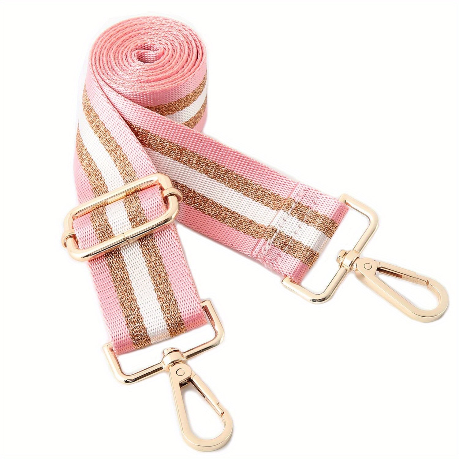 Adjustable Crossbody Shoulder Strap Wide Striped Replacement Purse Strap