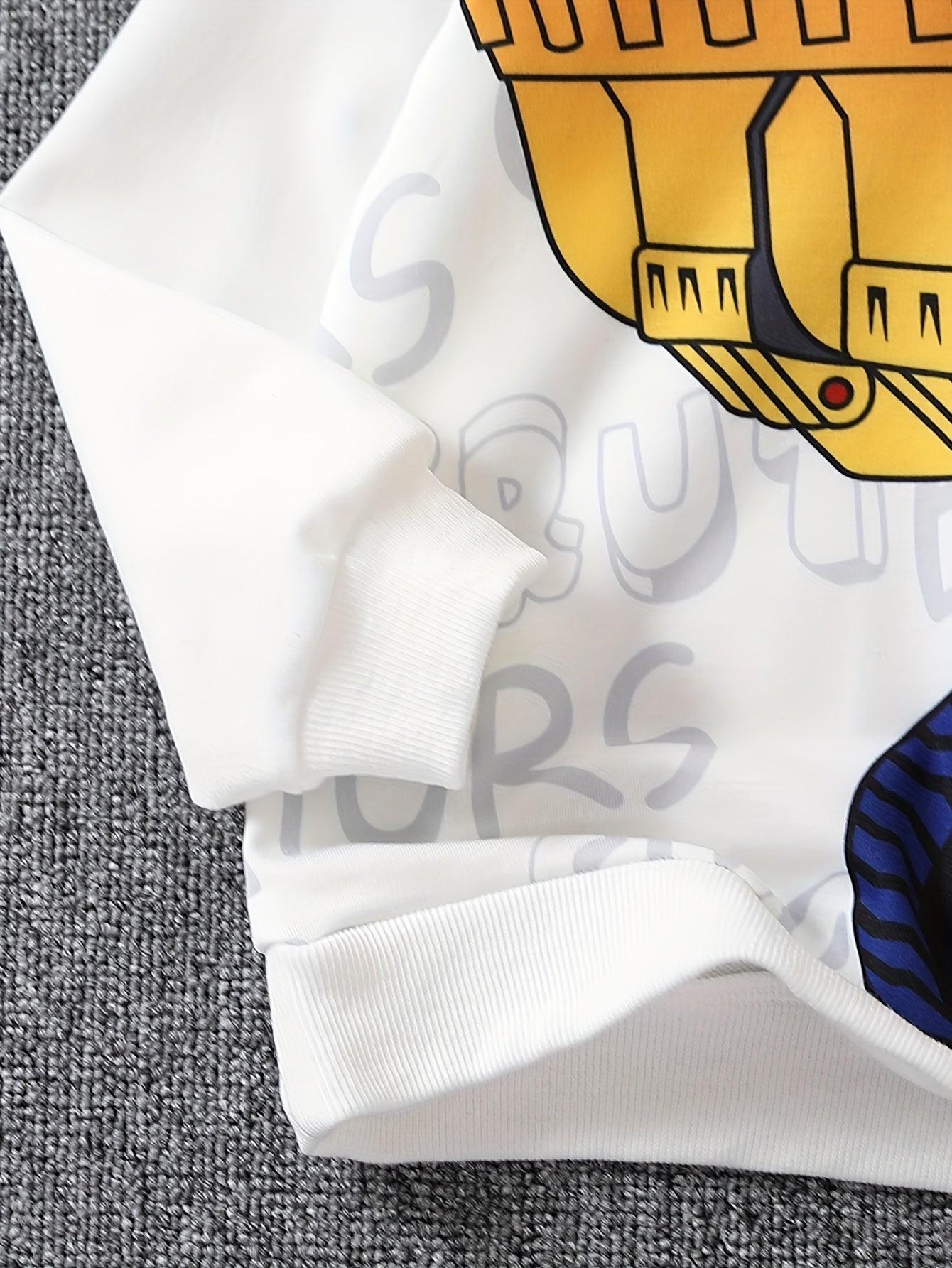 Cartoon Construction Car 3D Print Boys Sweatshirt